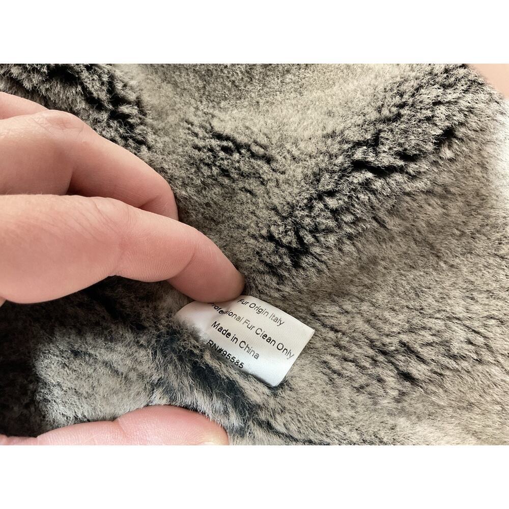 Overland Stuart Microfiber Coat W/ Removable Shearling Liner Black Size 40 Nwt — image 6 of 8